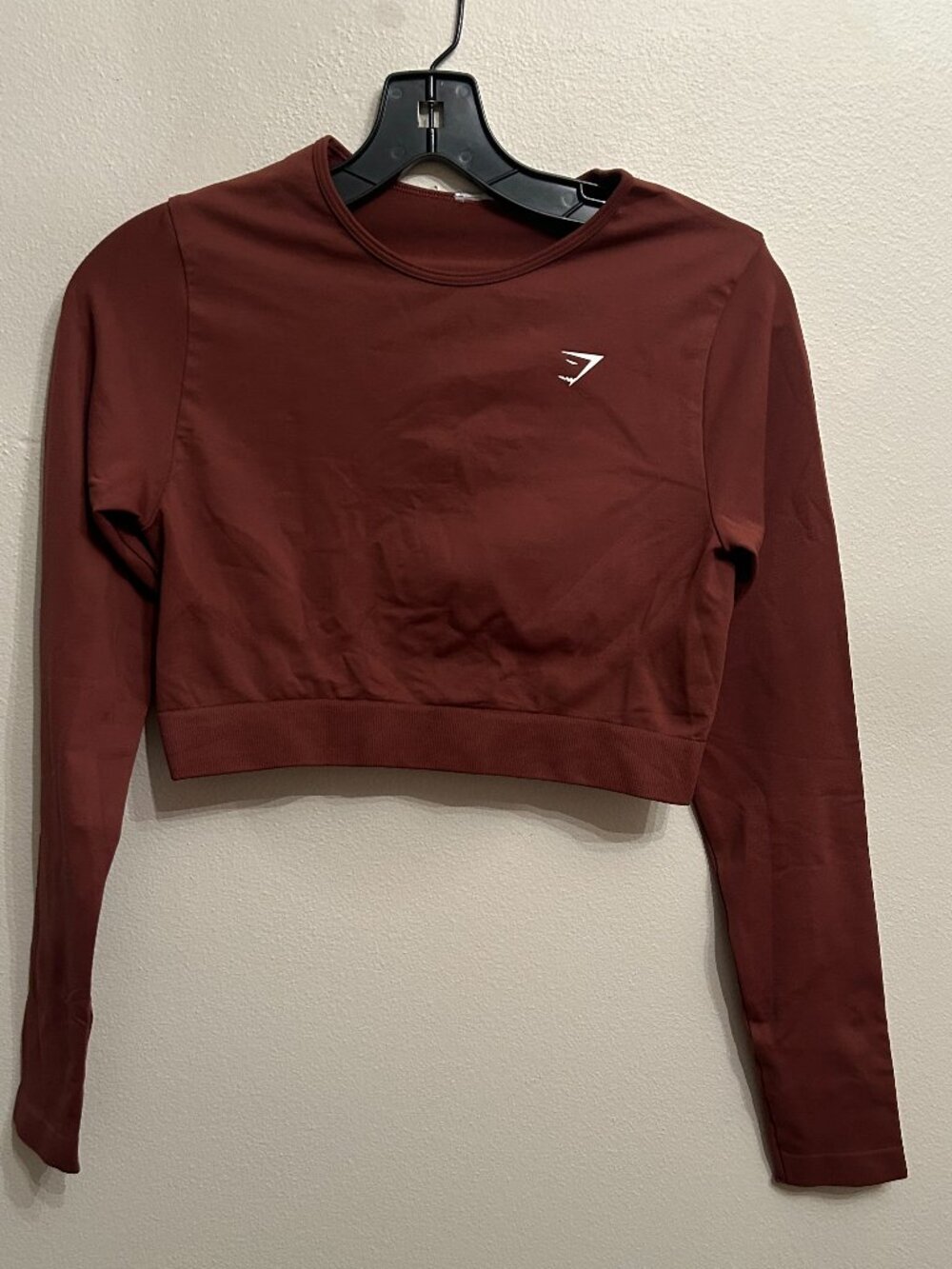 Gymshark Women's Cropped Long Sleeve Tee Size M
